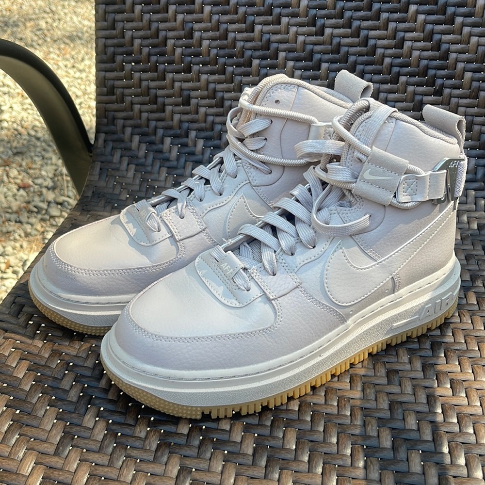 Women’s Nike Tan Air Force 1 High Top/Boots